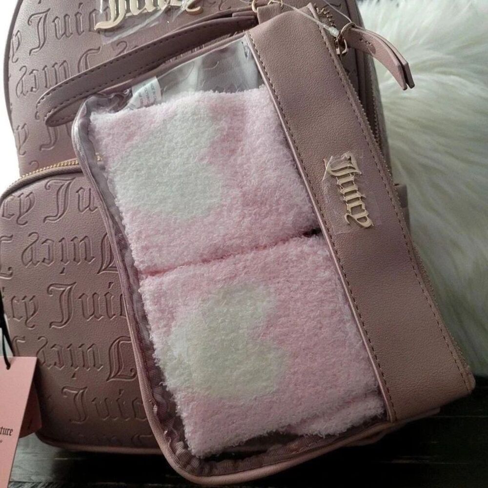 Juicy Couture Backpack With Pouch And Socks - Picture 2 of 6